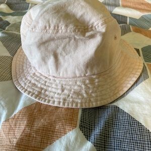 Pastel pink Urban Outiftters bucket hat